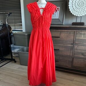 Taylor Vibrant Red Maxi Dress